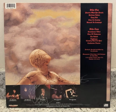 Testament  – Practice What You Preach ; 1989 LP HAND SIGNED BY ALL 5 MEMBERS - Image 1 of 4