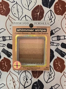 Physicians Formula Shimmer Strips Peachy Glow Bronzer, Waikiki Strip , #2745 NIB - Picture 1 of 2