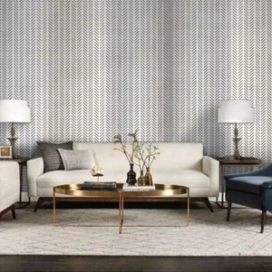 Black Line Metallic PET Brushed Wallpaper Metal Texture Self-adhesive Wallpaper - Picture 1 of 9