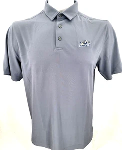 NEW US Naval Academy Midshipmen Under Armour Gray SS Golf Polo Shirt Men's L - Picture 1 of 9