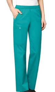 Wonder Wink Scrub Pants Women's Size 5XL Teal Wonderwork Elastic Waist Cargo NWT - Picture 1 of 11