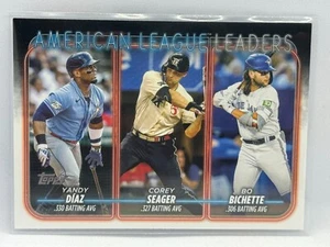 Bo Bichette / Yandy Díaz / Corey Seager 2024 Topps Series 1 Baseball # 149 - Bild 1 von 2