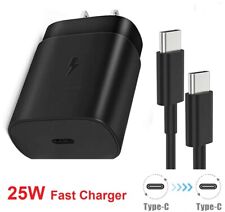 25W Type USB-C Super Fast Wall Charger/6FT Cable For Samsung Galaxy S22 S21 FE