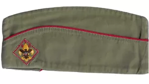 CAPPELLO BERRETTO GUARNIGIONE BOY SCOUT BSA VINTAGE ANNI 50 CON TOPPA DIAMANTE TAGLIA LRG #KGD-15 - Foto 1 di 3