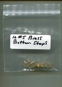 #5 Brass Bottom Stops Pack of 10 New! - Picture 1 of 1