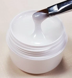 UV Aufbau Gel weiß milchig 15ml dickviskos Babyboomer Porzellaneffekt UV LED Gel - Bild 1 von 4