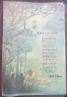 Bilbo&#39;s Last Song JRR Tolkien Original Vintage 1974 Poster