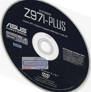 ASUS Z97I-PLUS MOTHERBOARD DRIVERS M4691 WIN 10 DUAL LAYER DISK - Picture 1 of 1
