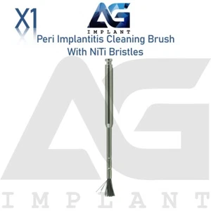 Dental Fixture Surface Threads Cleaning Brush With NiTi Bristles Flexible Tool - Imagen 1 de 4