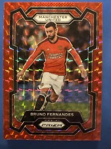 2023-24 Prizm Premier League Bruno Fernandes Mosiac Red Prizm Man United - Picture 1 of 3