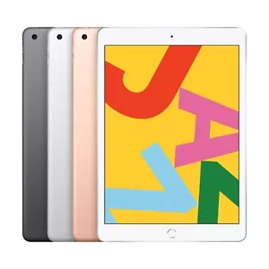 Apple iPad 7 10.2" 32GB 128GB Space Gray Gold Silver Wi-Fi or Cellular - Good - Picture 1 of 8