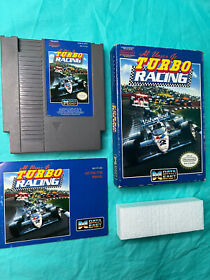 Al Unser Jr.'s Turbo Racing (Nintendo NES 1988) auténtico completo en caja retro