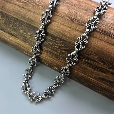 Brazalete/Collar Espada Cadena Antigua y Texturizada Acero 316 24/8" Foto 1 de 4