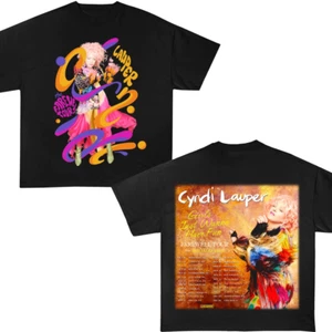 Vintage Cyndi Lauper Girl Just Wanna Have Fun Farewell Tour 2025 T-shirt - Picture 1 of 2