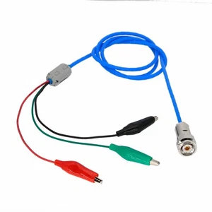 Triax TRT Plug Lockwire Hole to Alligator Clip Single Shielded Twinax Cable 3~9' - Picture 1 of 7