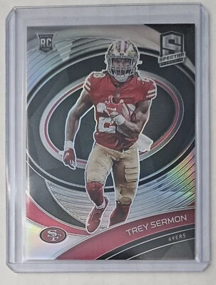 2021 Panini Spectra TREY SERMON RC SILVER PRIZM Rookie /149 49ers! - Image 1 of 2