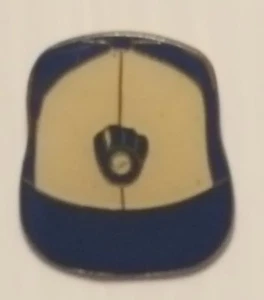 Vintage 1980's enamel metal MILWAUKEE BREWERS hat tac pin lapel tack pinbacks - Picture 1 of 3