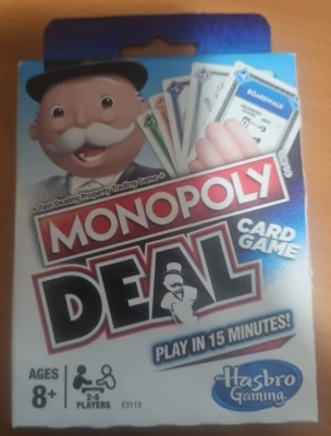 NEW Monopoly Deal Quick-Playing Card Game for Families 2-5 Players, Kids Ages 8+ - Image 1 of 2