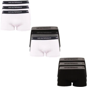 EMPORIO ARMANI 3er Pack Boxershorts Trunks Stretch Baumwolle Farbwahl Größenwahl - Picture 1 of 7