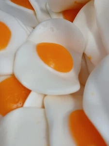 Huevos fritos grandes gomitas caramelos caramelos 1 libra - Imagen 1 de 1