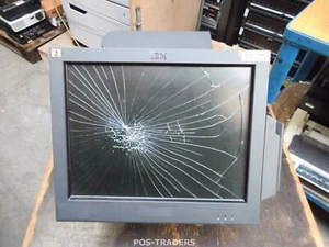 IBM 4852-566 - 15" TouchScreen POS Terminal - NO HDD NO LICENSE - CRACKED SCREEN - Picture 1 of 5