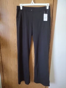 YOGIPACE NEW LADIES BLACK YOGA/DRESS PANTS WITH WIDE LEGS SIZE LARGE 4 POCKETS - Picture 1 of 13