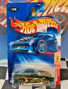 Hot Wheels 2004 Ferrari Heat 3/5 130 Ferrari 456M Dark Green PR5_Gold Variation - Picture 1 of 1