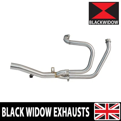 HONDA NT650 NT 650 DEAUVILLE Exhaust System Downpipes - No Silencer - Image 1 of 4