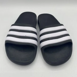 Adidas Adilette Aqua Shower Comfort Slides Sandalen schwarz/weiß Größe 1 kleines Kind - Bild 1 von 3