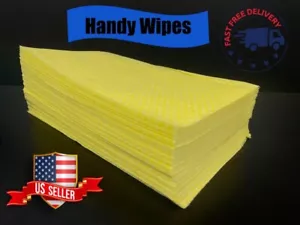 Handy Wipes 72 ct. Reusable Dry Cleaning Cloths for Home & Office - Multipurpose - Picture 1 of 12