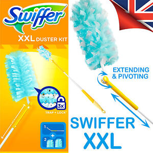 Swiffer Dusters XXL Starter Kit Extending Handle +2 Refills, Flash XL compatible
