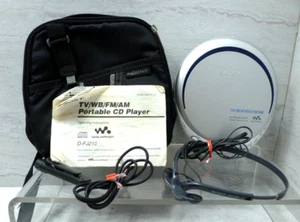 Sony D-FJ210 Walkman Portable Weather/AM/FM Radio/CD Player w/Headphones/Remote - Picture 1 of 11