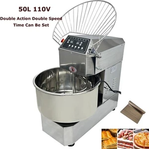 50L Electric Dough Mixer Double Action Double Speed Flour-mixing Machine 110V - Picture 1 of 19