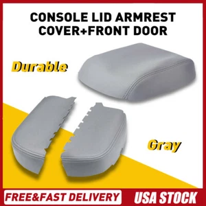 For Honda Pilot 2009-2015 Pair Door Armrest & Center Console Lid Cover Leather - Foto 1 di 14