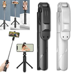 Fit iPhone Samsung Telescopic Selfie Stick Bluetooth Tripod Monopod Phone Holder