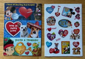 Disney Movie Club Valentine's Day Cards and Stickers - 2 packs - Picture 1 of 1