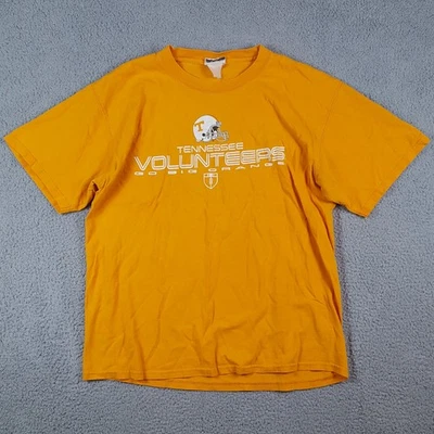 Vintage 90s Tennessee Volunteers Football Size Large Football Y2K School T Shirt - Image 1 of 4