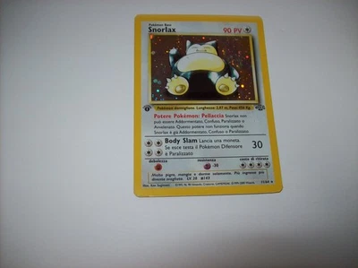 Snorlax 11/64 1st Edition Jungle Holo Rare Pokemon Card HP Free Ship & Tracked - Image 1 of 4