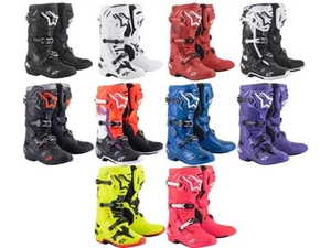 Alpinestars Tech 10 MX Riding Boots Adult Sizes Motocross Dirt Bike ATV Offroad - Picture 1 of 44