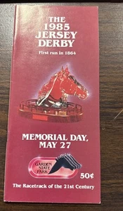 Programa Oficial Caballos Derby de Nueva Jersey De Colección Día de los Caídos 27 de mayo de 1985 - Imagen 1 de 3