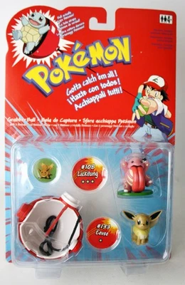 РЕДКИЙ 2000 POKEMON GRABBER МЯЧ #108 LICKITUNG #133 EEVEE HASBRO НОВЫЙ ЗАПЕЧАТАННЫЙ! - Изображение 1 из 4