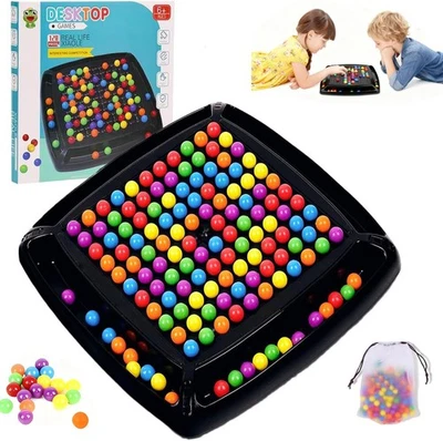 NEUYTIKY Intellektuelles Schachbrett Doppelduell 120 Stück Rainbow Ball