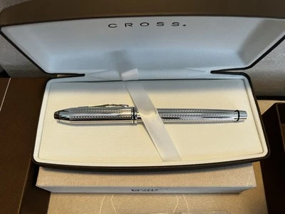 Cross Townsend 特殊白金图案白金 Pl,滚珠笔 NOS — 第 1/4 张图片