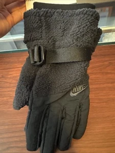 Nike Unisex Hochflor Fleece Handschuhe Schwarz/Grau Größe: Extra Large (129862) - Bild 1 von 8