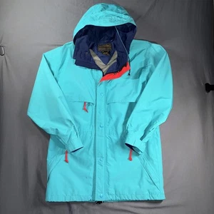 Giacca vintage Eddie Bauer uomo media Gore-Tex cappotto outdoor con cappuccio anni 90 - Foto 1 di 10