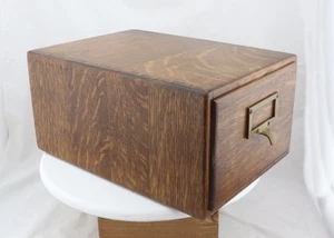 VINTAGE SCHÖNER MACEY 8x5 KARTEN AKTENSCHRANK - 1/4 SÄGTE EICHE, SCHWALBENSCHWANZ - - Bild 1 von 7