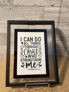 Christian Bible Verse Scripture Wall Art Decor - Philippians 4:13 - Picture 1 of 1