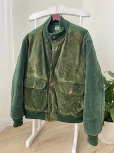 C.P. Company A/W 1989 Ideas From Massimo Osti Suede Emerald Archiv Jacket Size M - Picture 1 of 16
