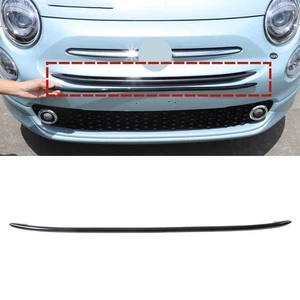 Stoßstange vorne Grill Zierleiste ABS glänzend schwarz passt für Fiat 500 2016+ - Bild 1 von 22