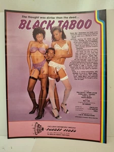 "A Guide To Sexual Positions"&"Black Taboo" '84 Ad Slick 8.5" x 11" x 2 pages - Picture 1 of 4